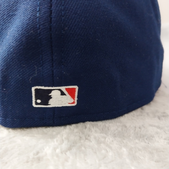 New Era Los Angeles Dodgers 59Fifty Fitted Cap Size: 7 5/8 Color: Royal Blue - Picture 4 of 8